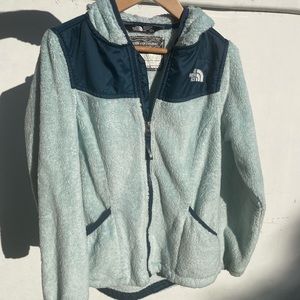 The North Face Oso Hooded Fleece Jacket Girs Medium size 10-12